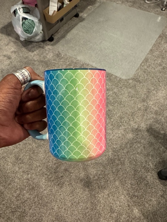 Other - Rainbow Scallop Ceramic Mug - Multicolor